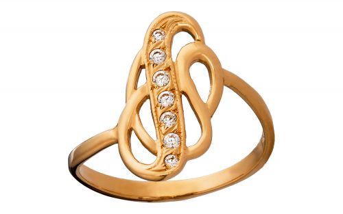 Золота каблучка КВ1938 Золотое кольцо КВ1938