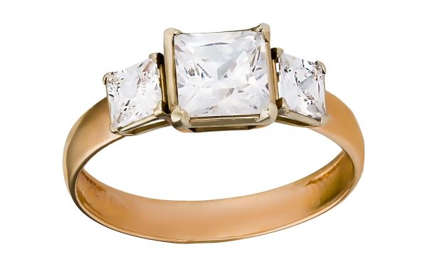 Золота каблучка КВ2044 Золотое кольцо КВ2044