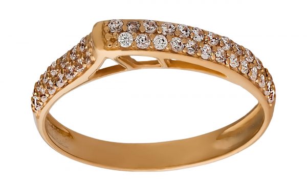 Золота каблучка КВ2055 Золотое кольцо КВ2055