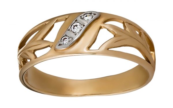 Золота каблучка КВ2068 Золотое кольцо КВ2068