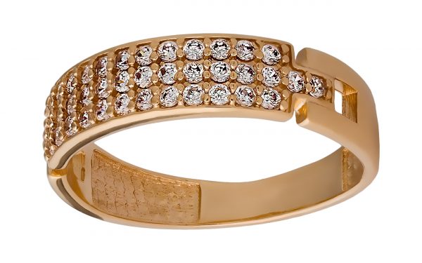 Золота каблучка КВ2077 Золотое кольцо КВ2077