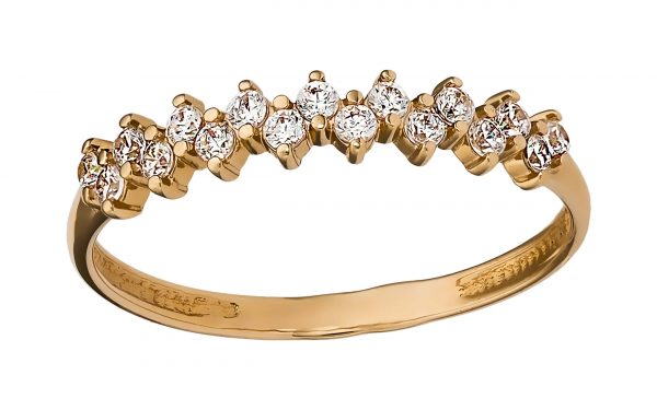 Золота каблучка КВ2143 Золотое кольцо КВ2143