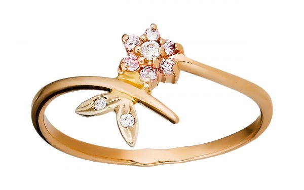 Золота каблучка КВ2162 Золотое кольцо КВ2162