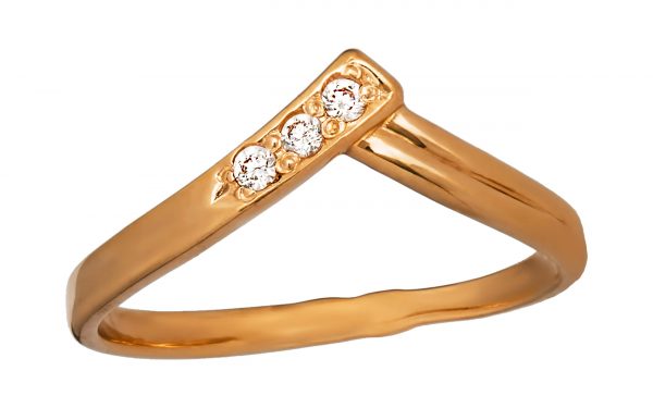 Золота каблучка КВ2232 Золотое кольцо КВ2232