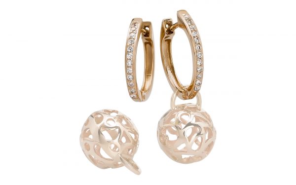 Золотые серьги СВ1692