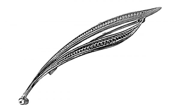 Срібна брошка БШ010-С Серебряная брошь БШ010-С