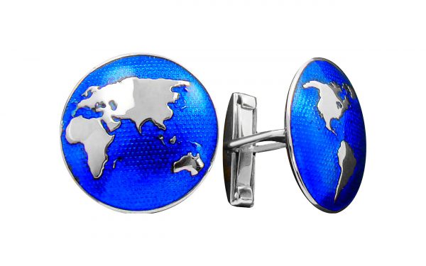 Срібні запонки БШ192.10-С Золотые запонки БШ192.10-С