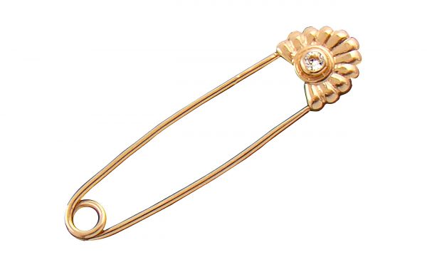 Золотая заколка БШ204