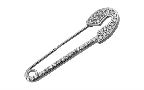 Срібна брошка БШ223-С Серебряная брошь БШ223-С