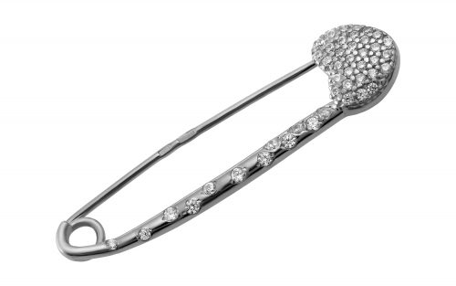 Серебряная брошь БШ224-С