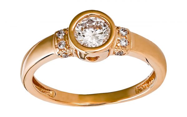 Золота каблучка КВ2895 Золотое кольцо КВ2895