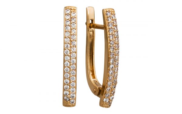 Золоті сережки СВ1248 Золотые серьги СВ1248