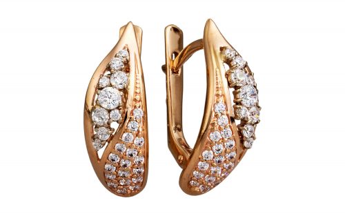 Золоті сережки СВ1249 Золотые серьги СВ1249