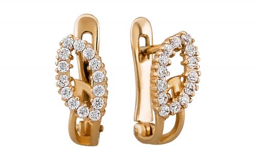 Золотые серьги СВ1283