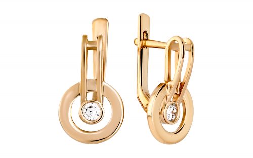 Золотые серьги СВ2066