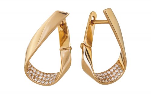 Золотые серьги СВ2070