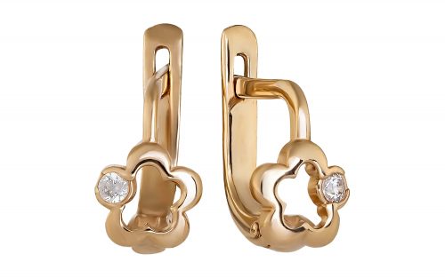 Золотые серьги СВ2078