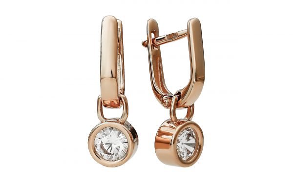 Золотые серьги СВ2111
