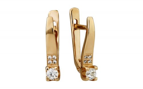 Золотые серьги СВ2112