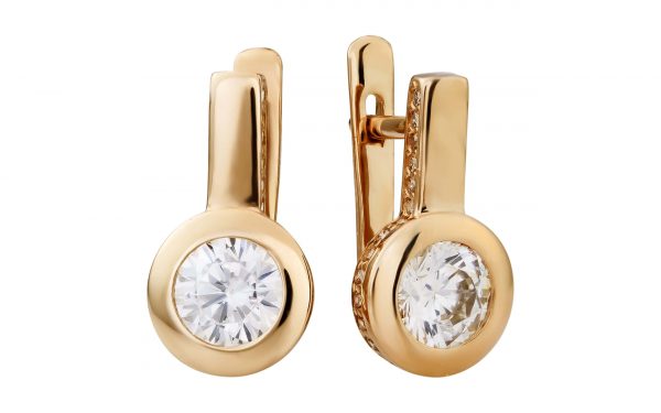 Золотые серьги СВ2115