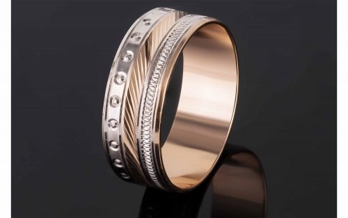 Фото алмазная обручалка АO9 средний вес 3.47 грамма