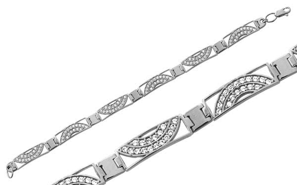 Серебряный браслет БС190-С