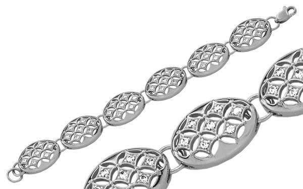 Серебряный браслет БС235-С