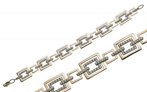 Золотой браслет БС306