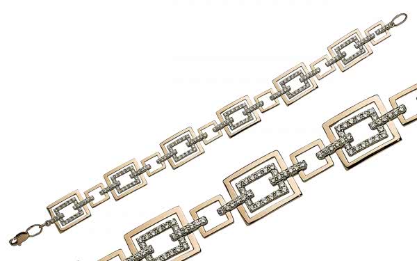 Золотой браслет БС306