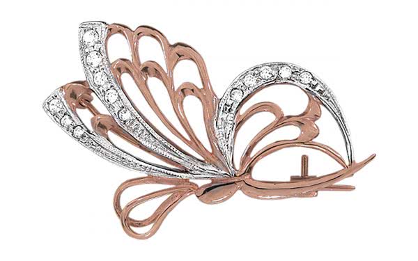 Золотая брошь БШ107 Золотая брошь БШ107