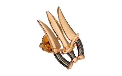 Золотая брошь БШ227