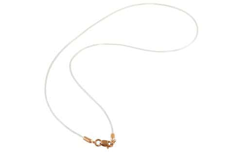 Силиконовый шнурок з золотим замком ЦК172.1 Золотая цепочка ЦК172.1