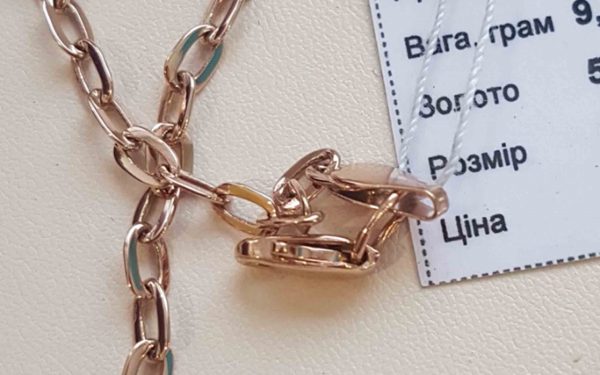 фото Золотая цепочка ЦП025 крупно звенья