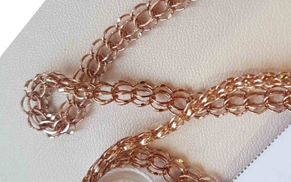 Золотая цепочка ЦП085.21 фото Золотая цепочка ЦП085.21 звенья крупным планом