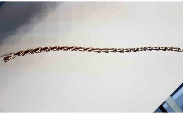 Золотой браслет ДД25 фото Золотой браслет ДД25 во всю длинну