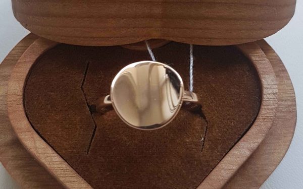 Фото кольцо золотое КБ449 средний вес 1.85 грамма