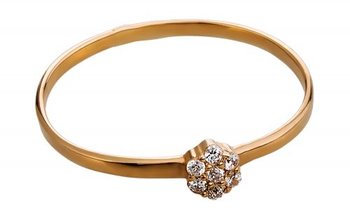 фото Золотое кольцо с бриллиантами КД2278 средний вес 0.63 грамма