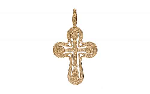 Золотой крестик КП100