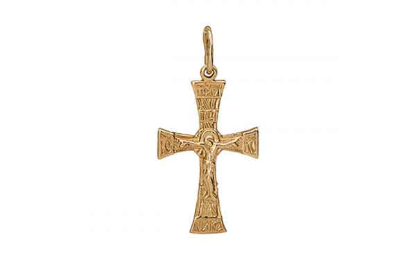 Золотой крестик КП38 Золотой крестик КП38