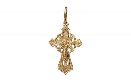 Золотой крестик КП72