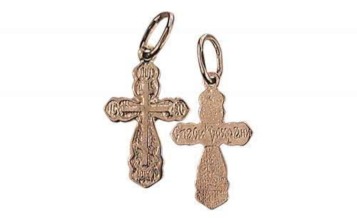 Золотой крестик КР021