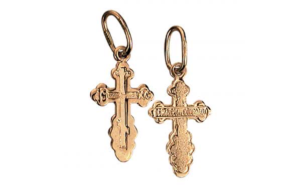 Золотой крестик КР022 Золотой крестик КР022