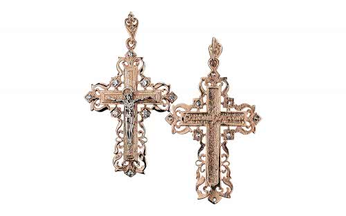 Золотой крестик КР032