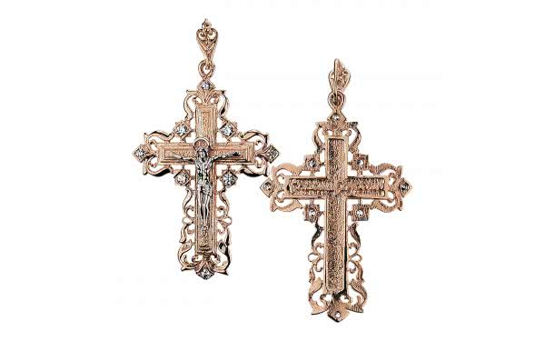 Золотой крестик КР032