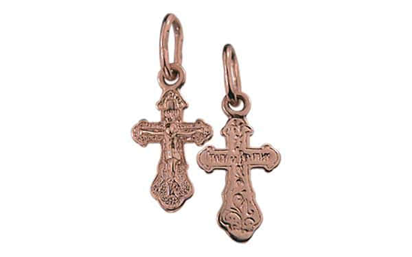 Золотой крестик КР038