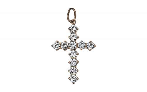 Золотой крестик КР042