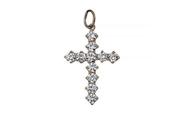 Золотой крестик КР042 Золотой крестик КР042