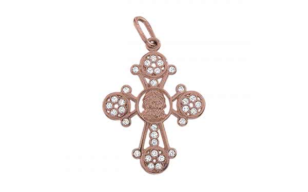 Золотой крестик КР073.1