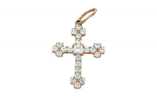 Золотой крестик КР080.1