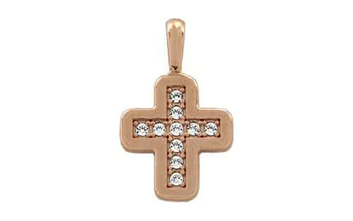 Золотой крестик КР112